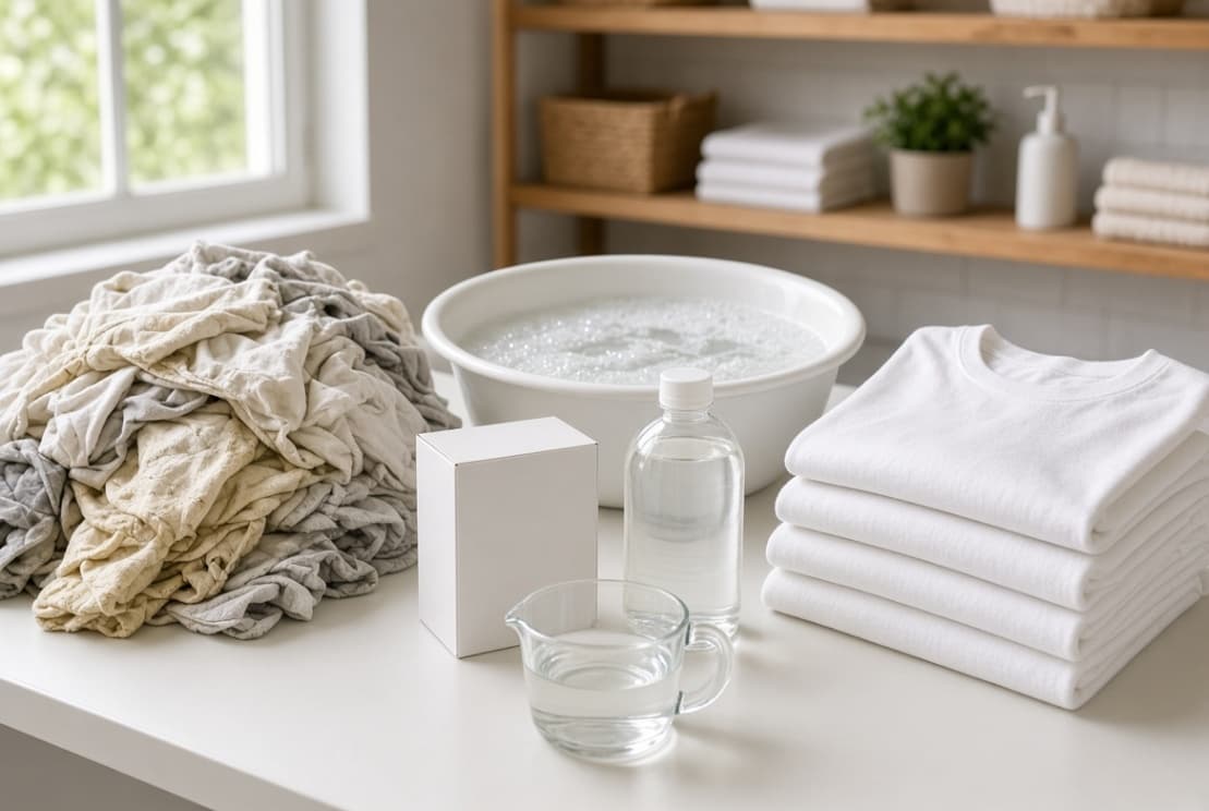 How to Whiten Yellowed White Clothes
