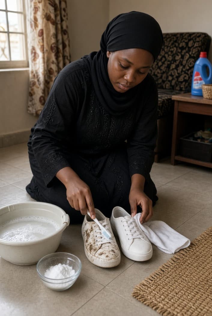 How to Clean White Sneakers at Home in Nigeria