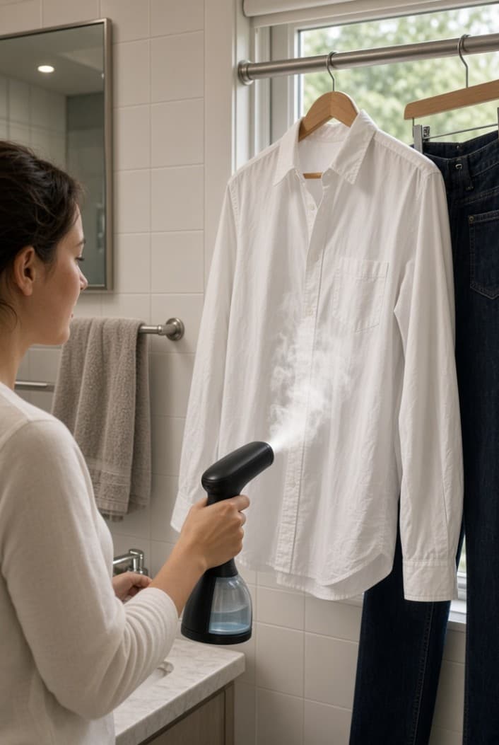 How to Remove Wrinkles From Clothes Without an Iron